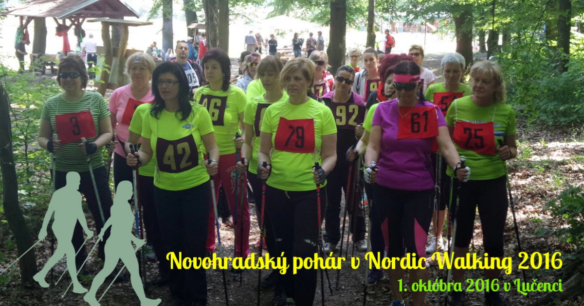 Novohradský pohár v nordic walking 2016