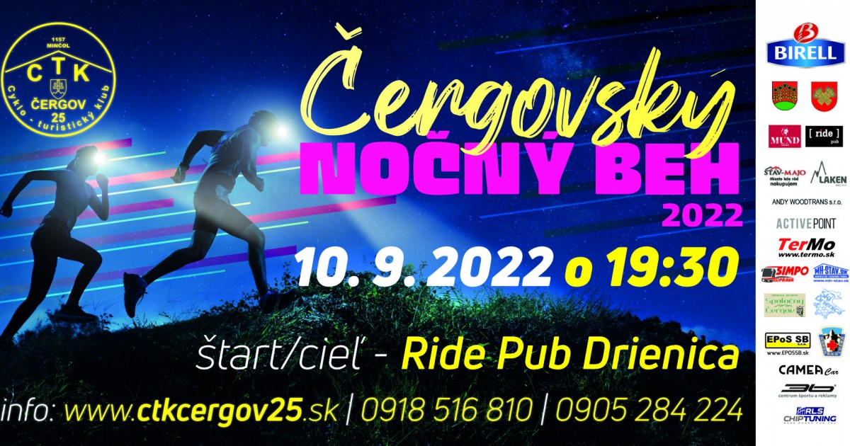 Čergovský nočný beh - 3. ročník