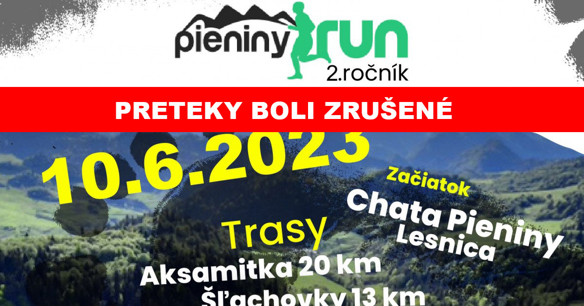 Pieniny Summer Run 2023 - Zrušené